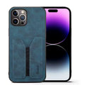 LUX Faux Leather Wallet Case - Blue