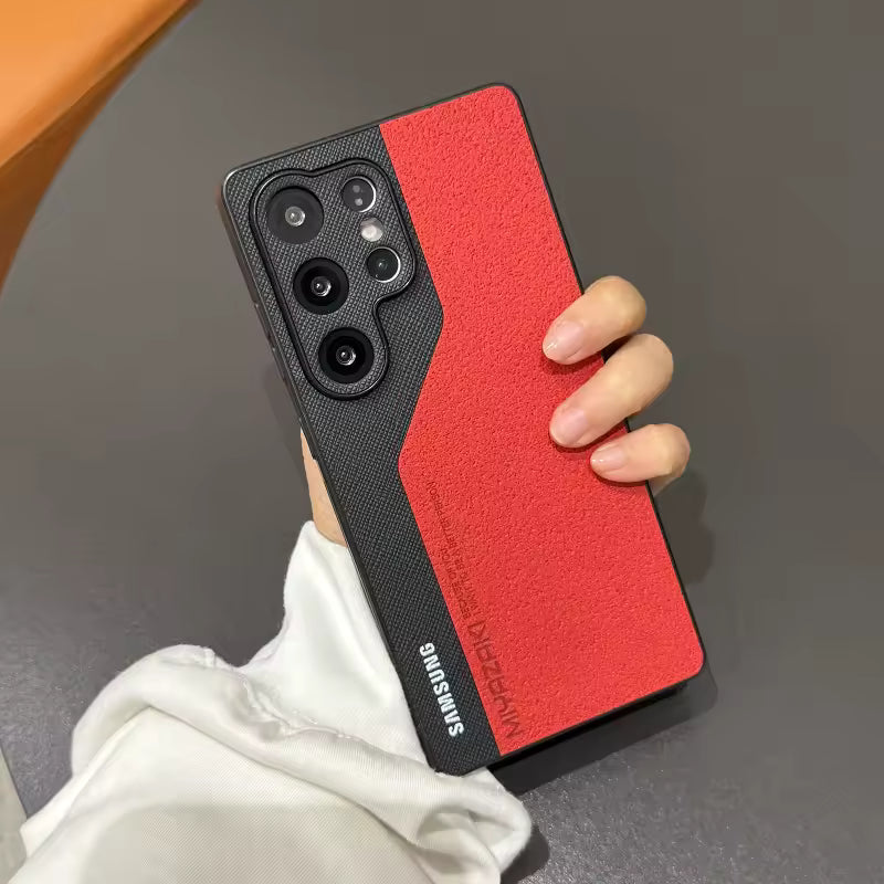 ATTIRE Leather Multicolor Case - Red
